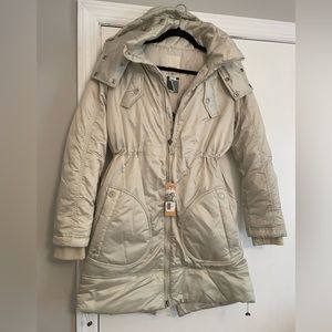 NWT - DIESEL Long Winter Puffer Coat Jacket XS
